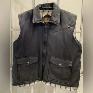 Vintage Men’s Branded Lion Insulated Vest Navy XL